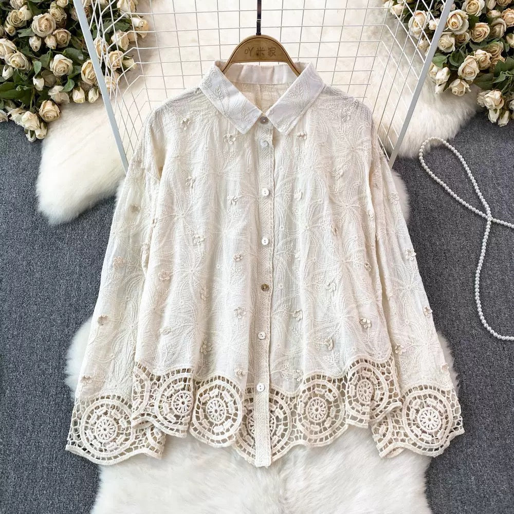 Levy  Embroidered Cotton Shirt
