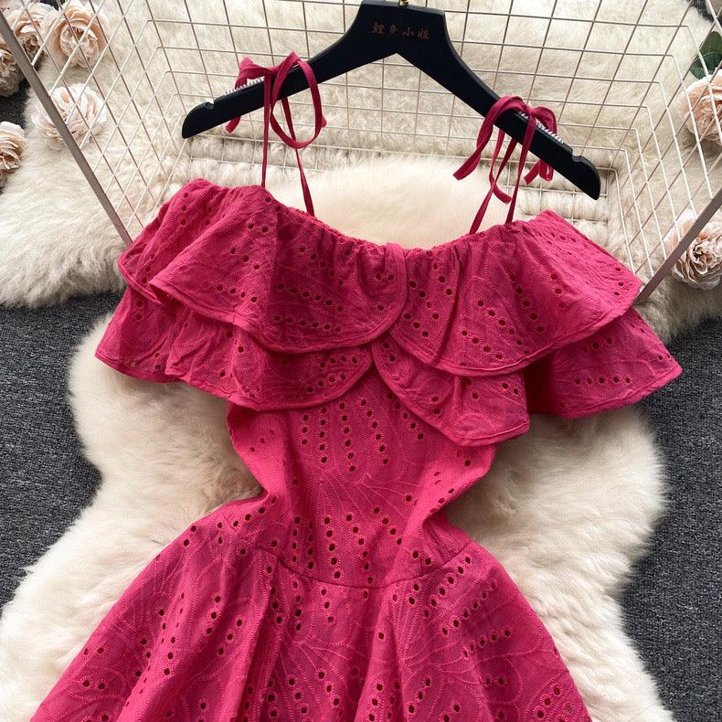 Rebecca Statement Eyelet Dress