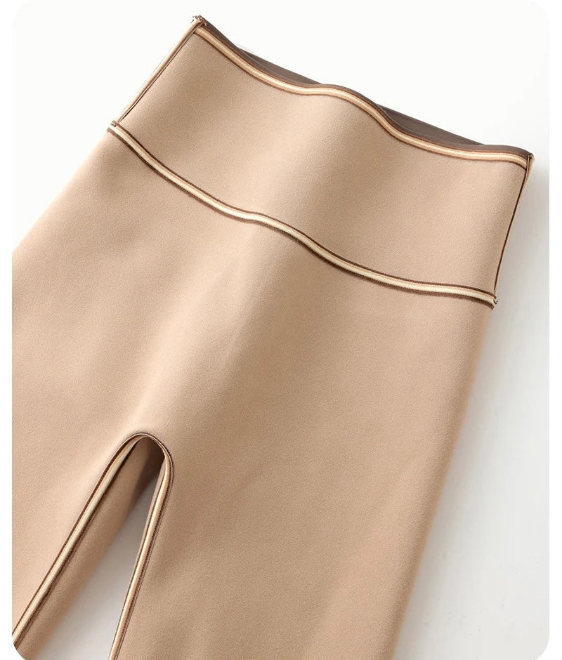 Rosa Slimming Premium Fleece Leggings In Grey