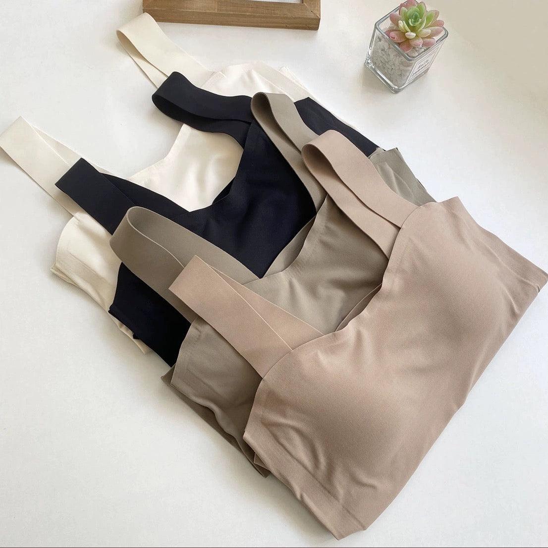 Mariam Tank Tops with Inbuilt Bra In Beige