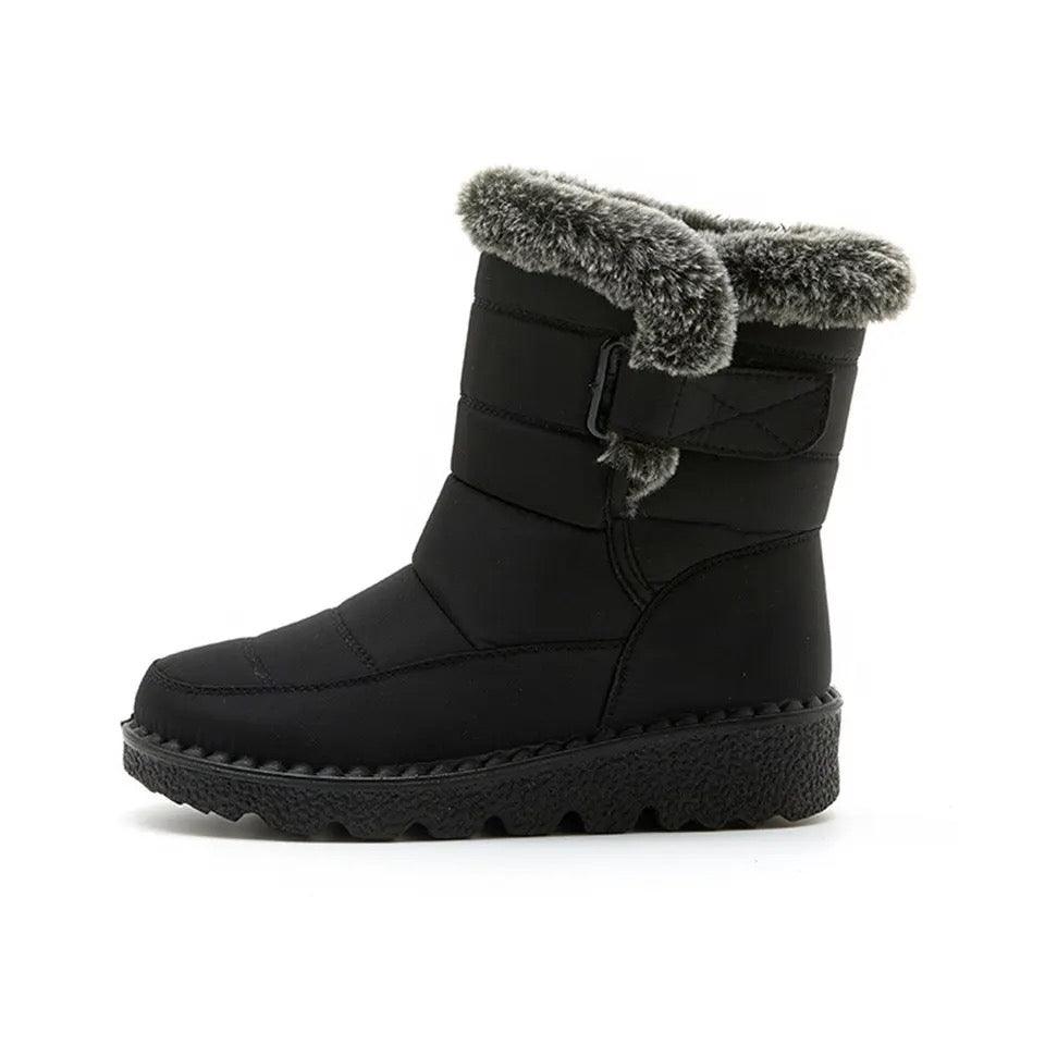 Waterproof Winter Snow Boots In Black