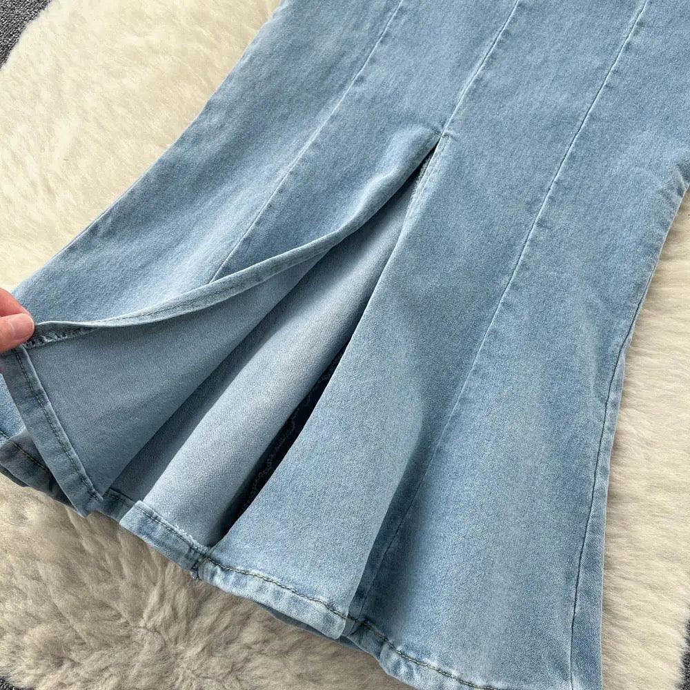 Malibu Maxi Statement Skirt In Blue