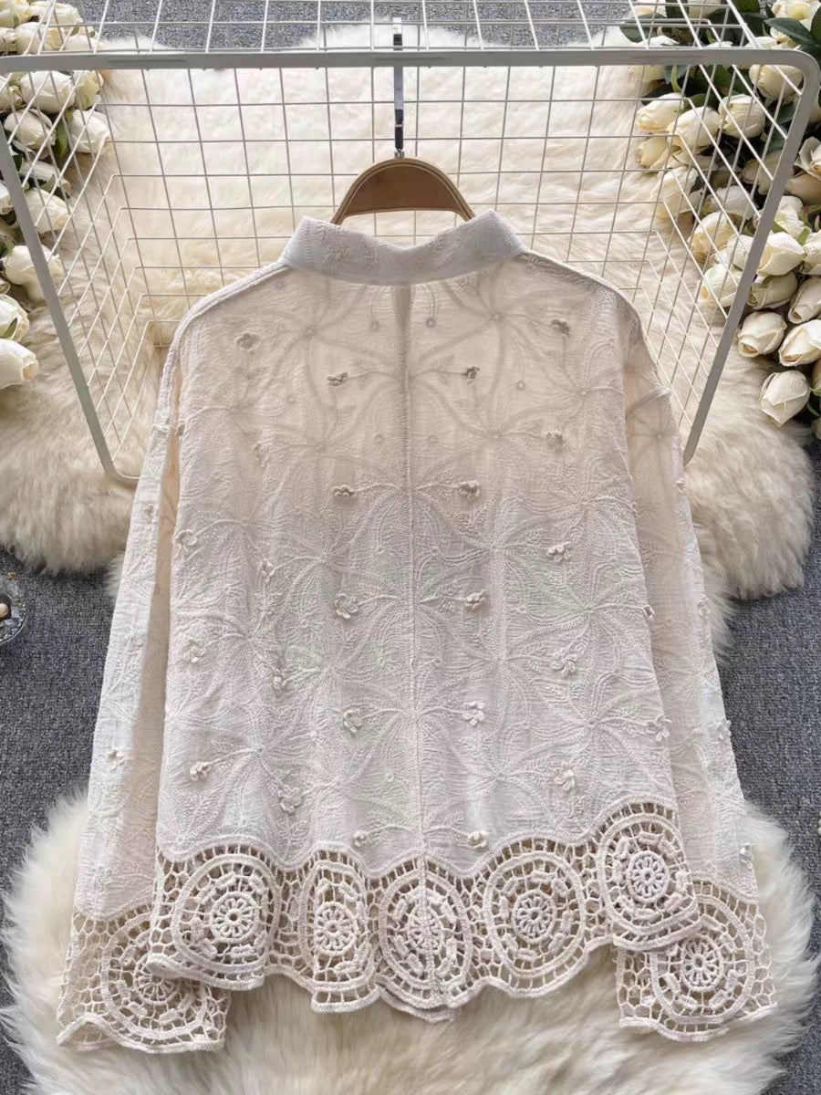 Levy  Embroidered Cotton Shirt