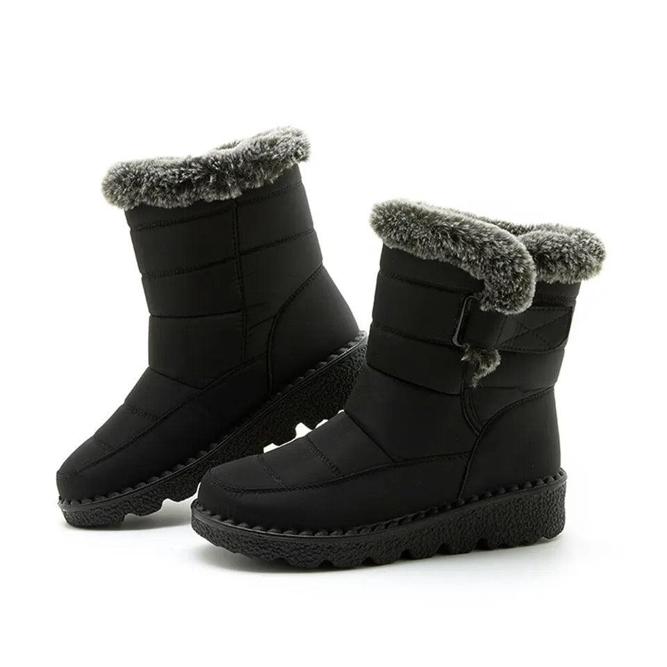 Waterproof Winter Snow Boots In Black