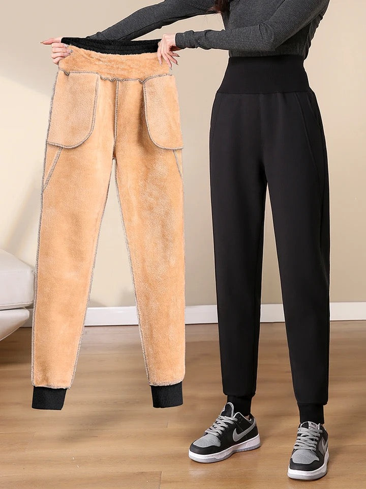 Telsa Slimming Premium Fleece Lined Jogger In Grey