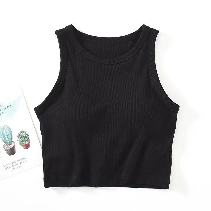 Nicole Tank Tops with Inbuilt Bra In White