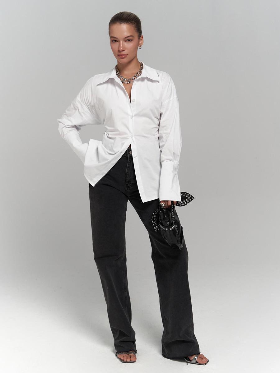 Nelli Statement Formal Shirt In White