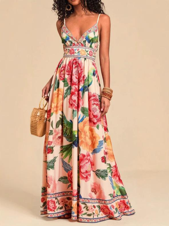 Anemone Floral Summer Holiday Dress