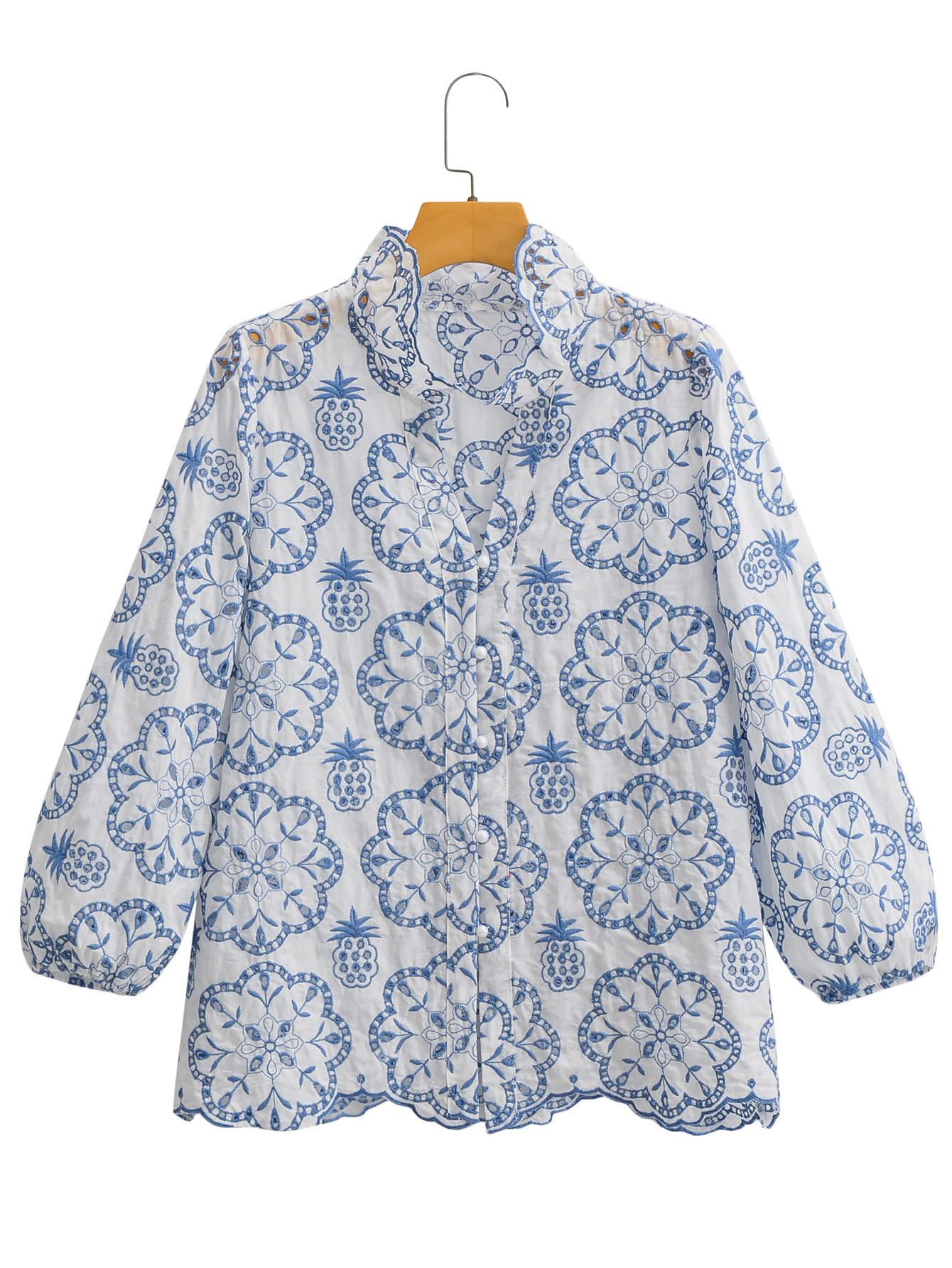 Silisa Eyelet Cotton Shirt