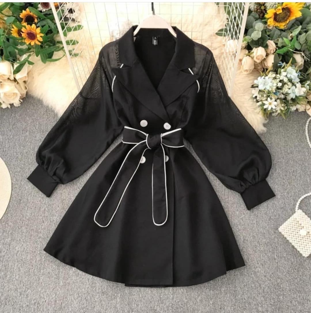 Margery Lantern Sleeve Dress