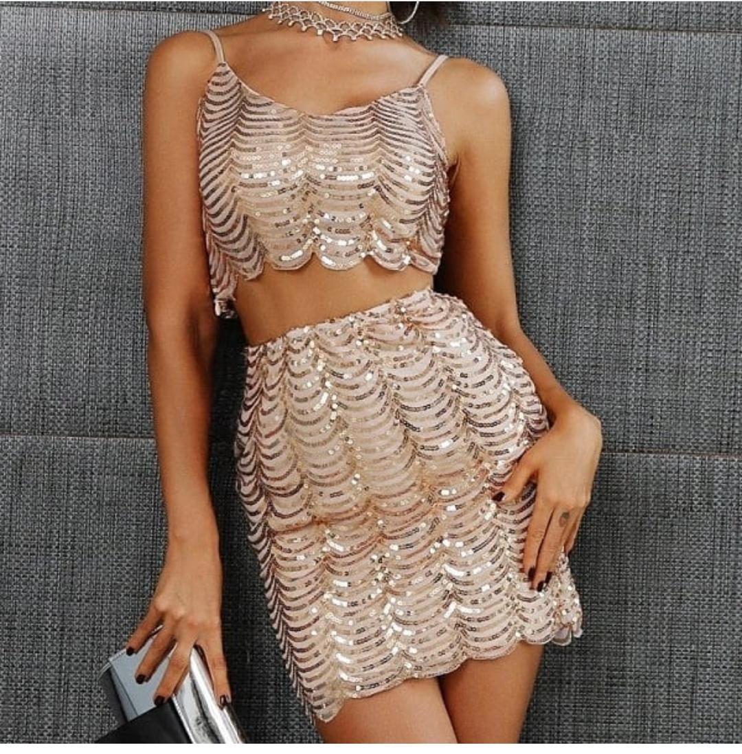 Sequined Marque Coord Sets