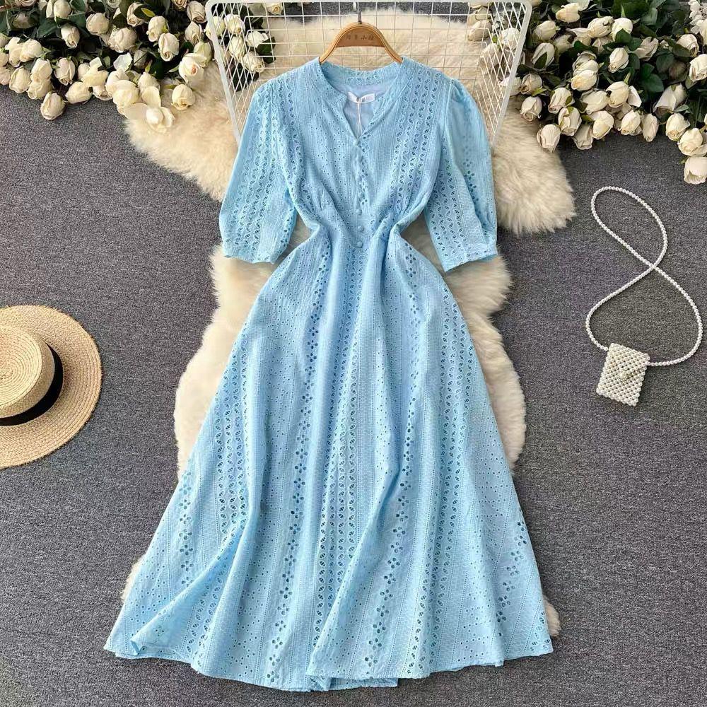 Eloise Summer Dress In Blue