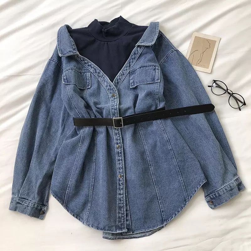 Derby Denim Shirt Dress
