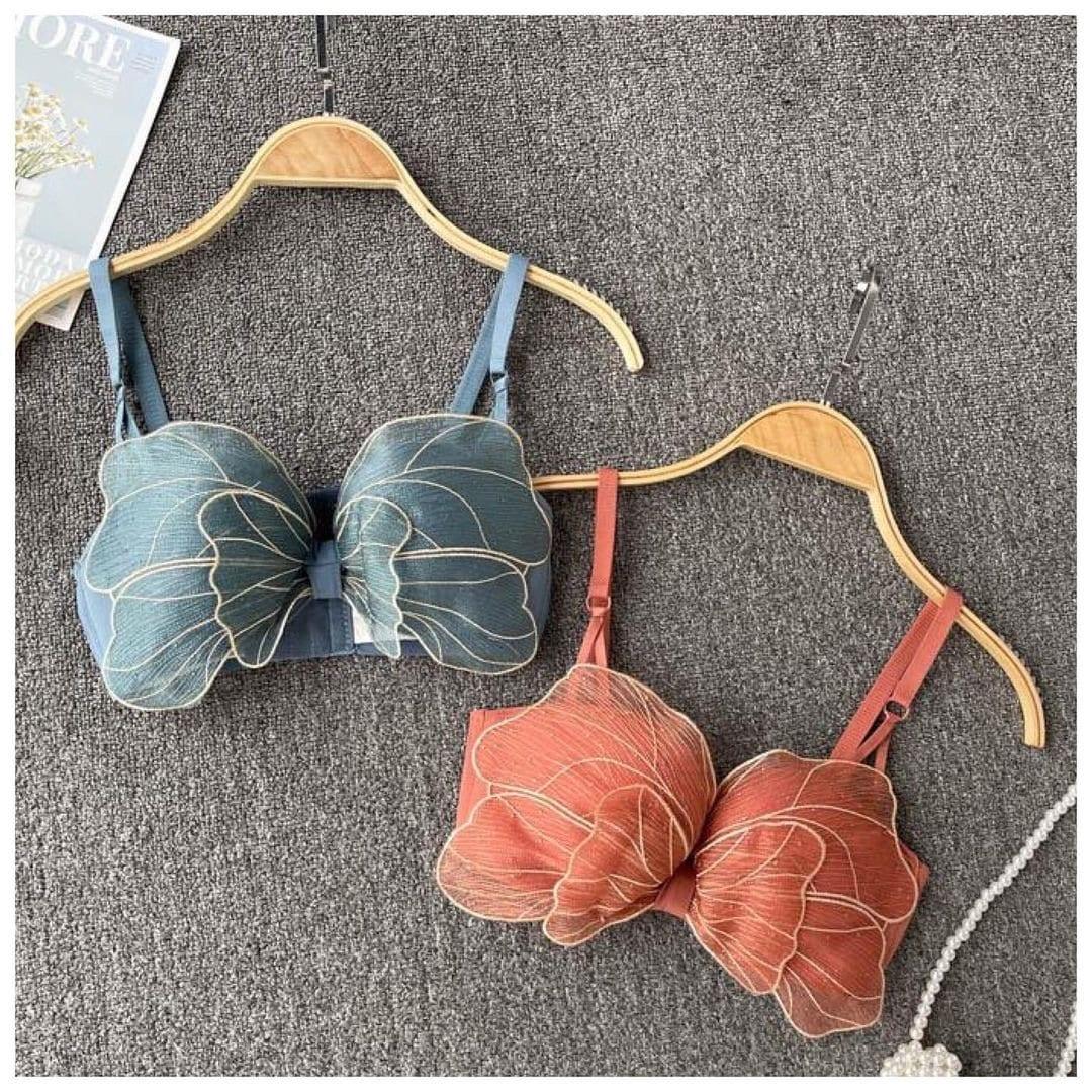 Butterfly Bralettes In Orange