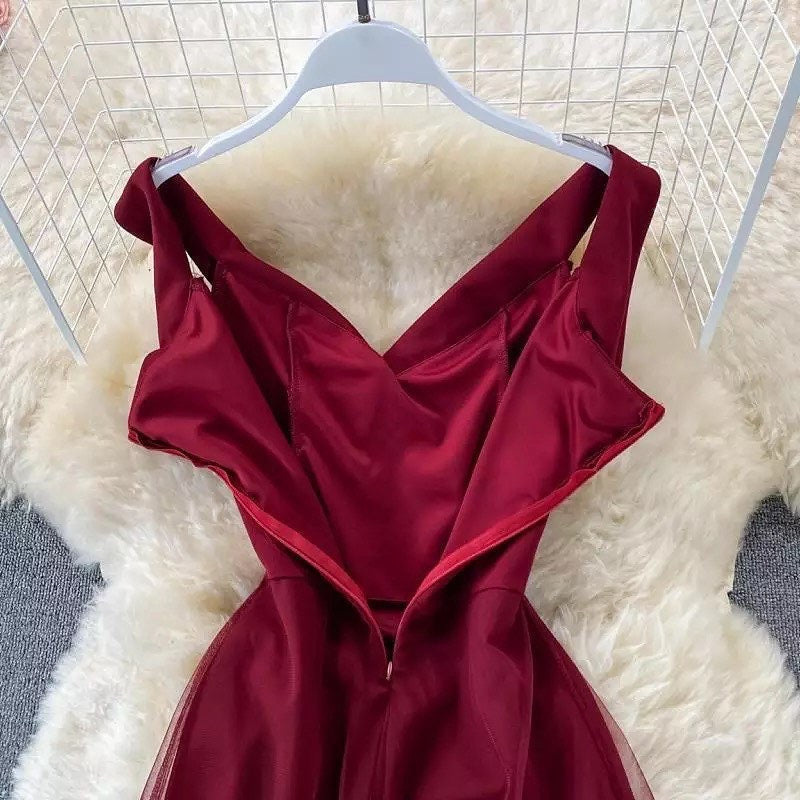 Philo Mesh Detailed Dress