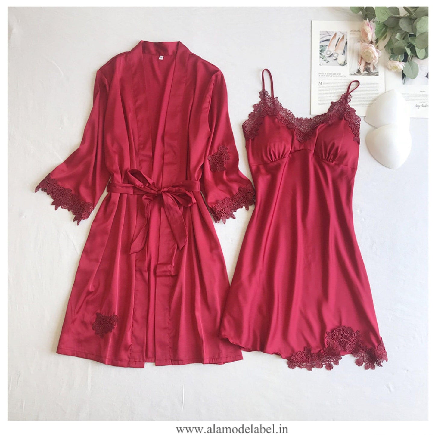 Anastasia Luxury Loungewear Set In Red