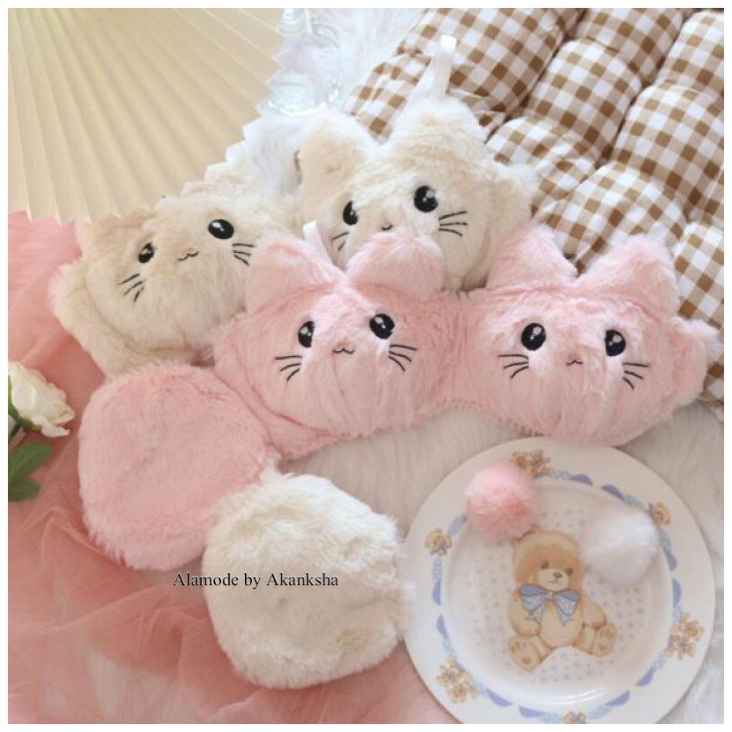 Cute Kitty Lingerie Set In White