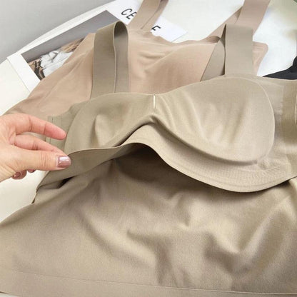 Mariam Tank Tops with Inbuilt Bra In Beige