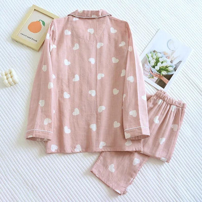 Rebecca Cute Cotton Nightsuits In Pink