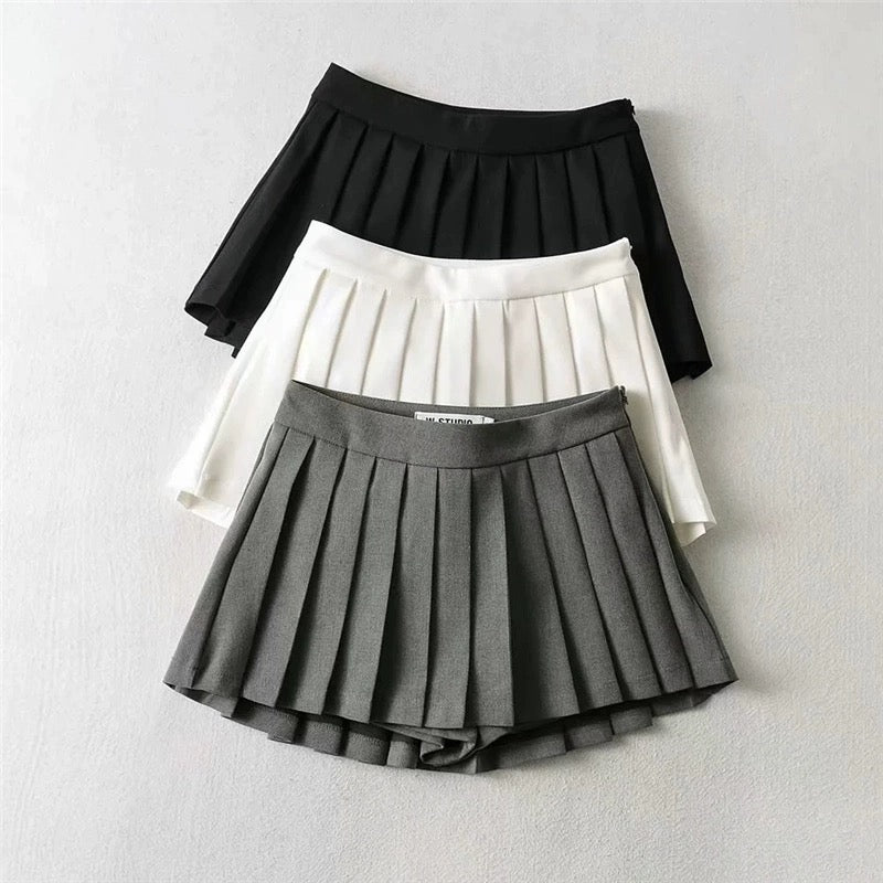 Tenniscore Trendy Short Skirts In White