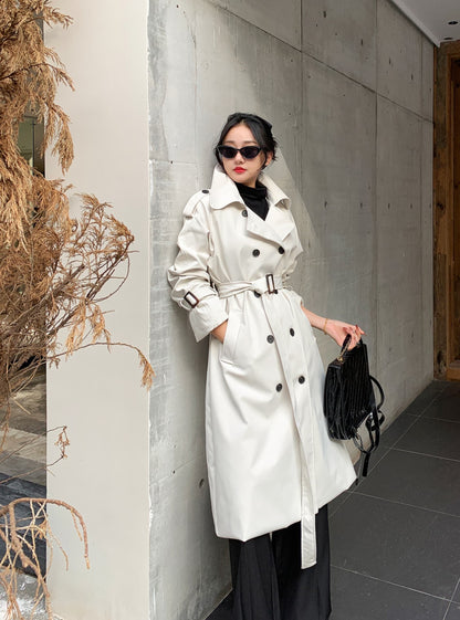 Essie Statement Premium Trenchcoat In Khaki