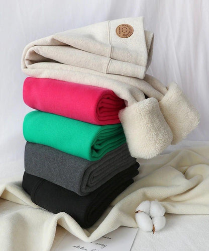 Jenny Slimming Premium Fleece Leggings In Black