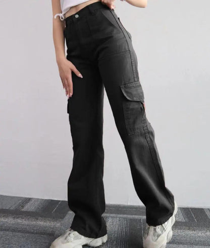 Roderno Cargo Statement Pants In Black