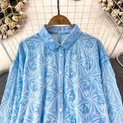 Levy  Embroidered Cotton Shirt