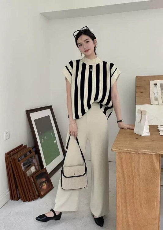 Arizona Ribbed Co-ord Set In White