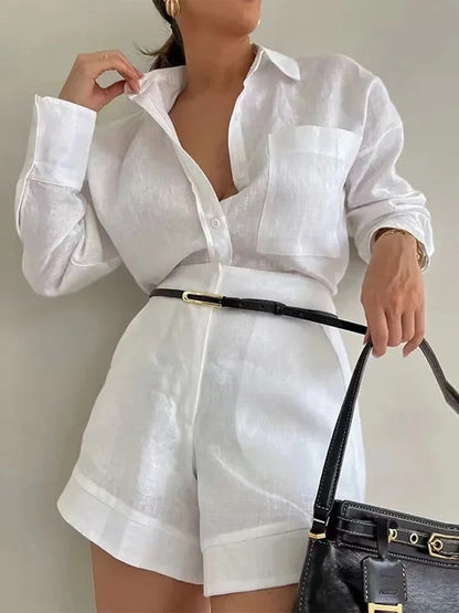 Filo Summer Two Piece Linen Coord Set