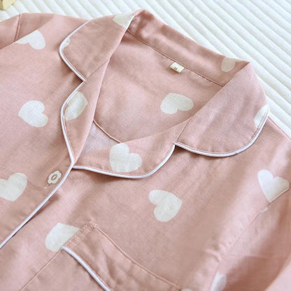 Rebecca Cute Cotton Nightsuits In Pink