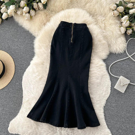 Malibu Maxi Statement Skirt In Black