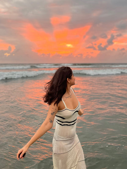 Rhodes Luxe Knit Dress In Beige