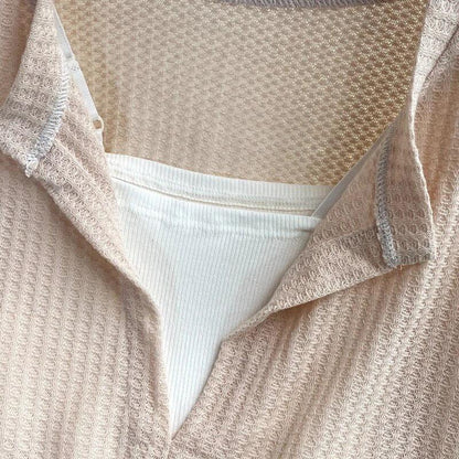 Laurel Full Sleeve Summer Tops In Brown