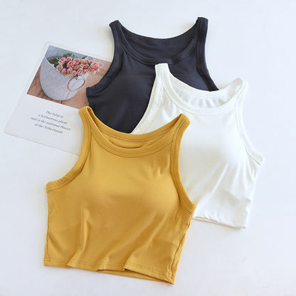 Amway Tank Tops with Inbuilt Bra In Black
