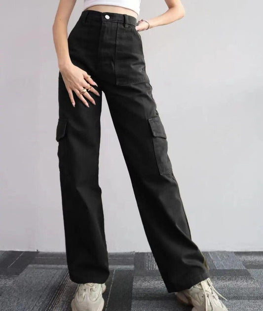 Roderno Cargo Statement Pants In Black