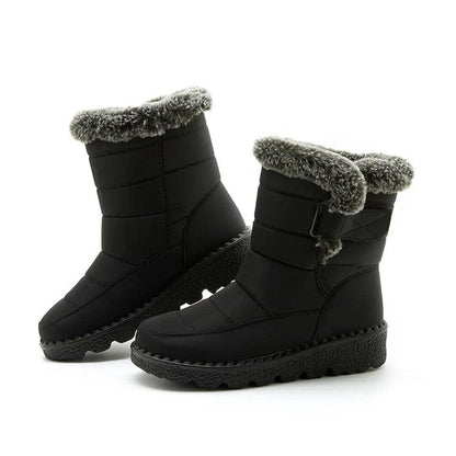 Waterproof Winter Snow Boots In Black