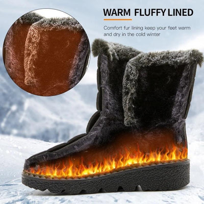 Waterproof Winter Snow Boots In Black