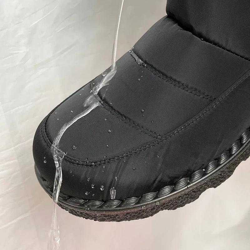 Waterproof Winter Snow Boots In Black