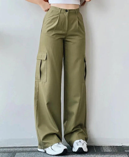 Roderno Cargo Statement Pants In Olive
