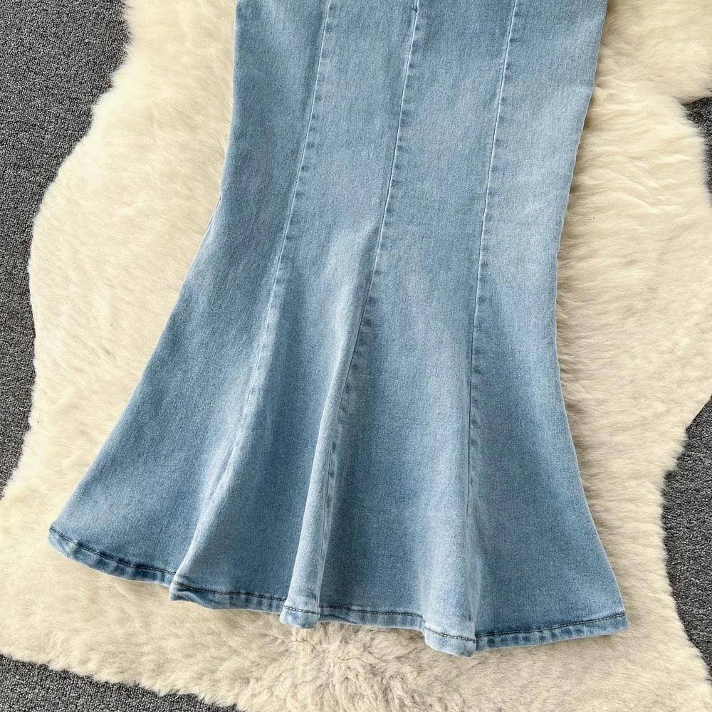 Malibu Maxi Statement Skirt In Blue
