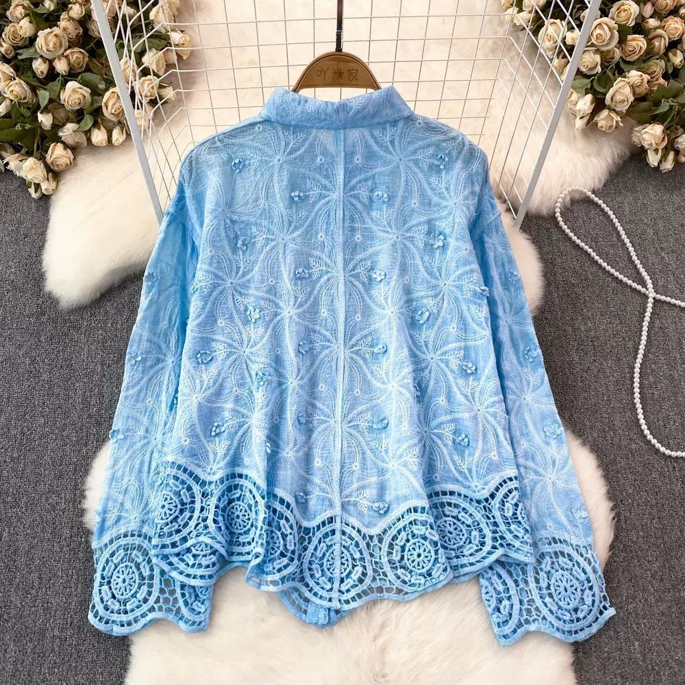 Levy  Embroidered Cotton Shirt