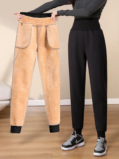 Telsa Slimming Premium Fleece Lined Jogger In Grey