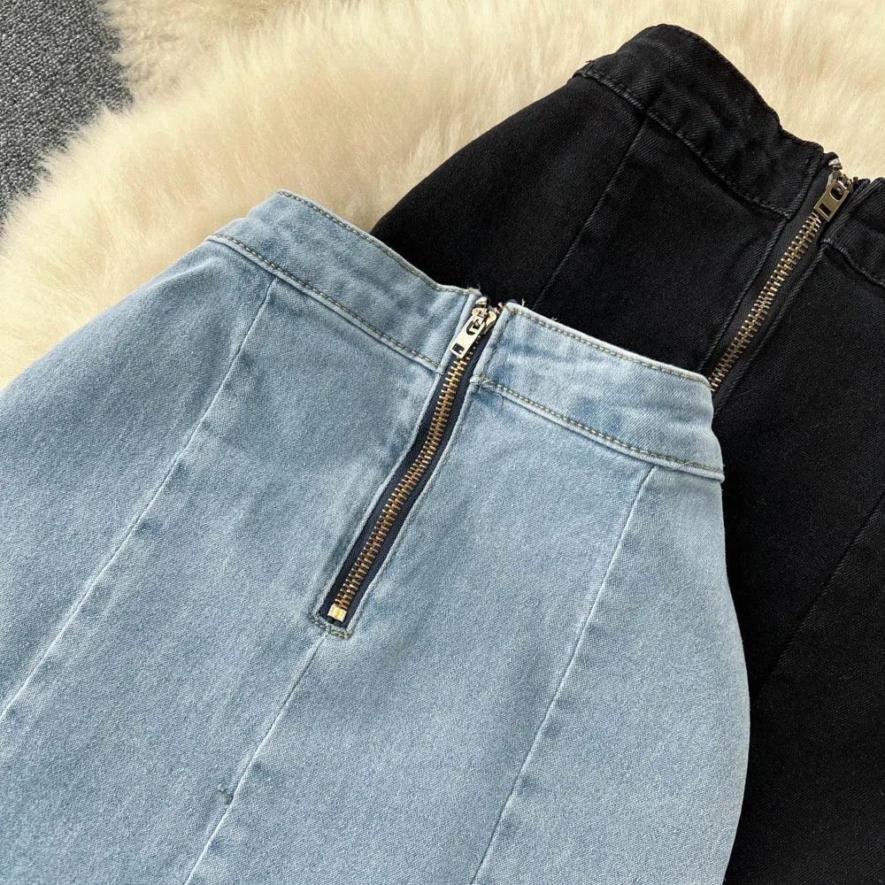 Malibu Maxi Statement Skirt In Blue