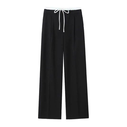 Fady High Waisted Pants In Black
