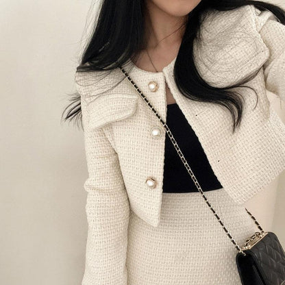 Gemma Tweed 2 Pc Set In Beige