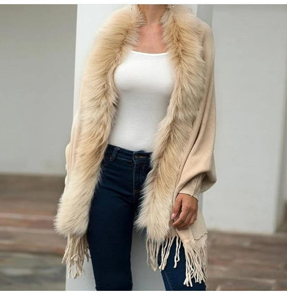 NYE Bestseller- Furry Tasseled Capes