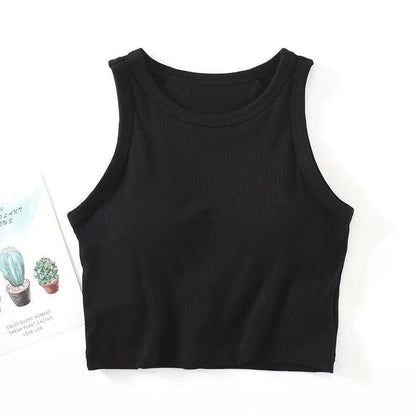 Nicole Tank Tops with Inbuilt Bra In Peach