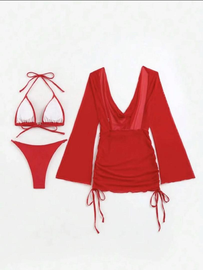 Junor 3 Piece Swimsuit with Coverup