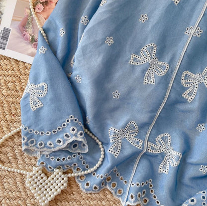 Lumi Premium Embroidered Cotton Shirt